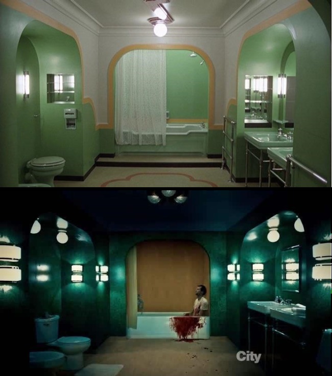 Este es otro cuarto de baño inspirado en “El Resplandor”.  