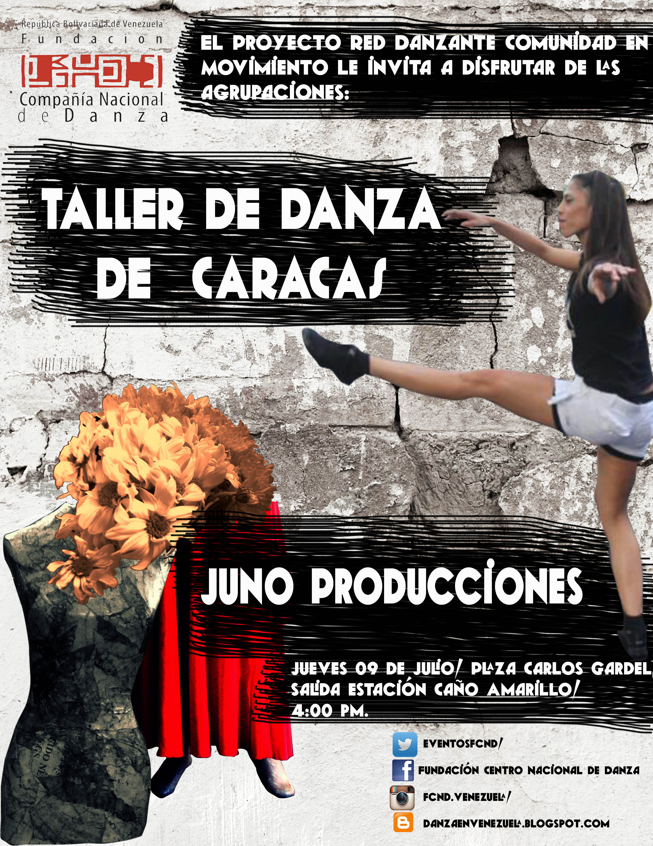 flyer Juno P y Taller de Danza Caracas(1)