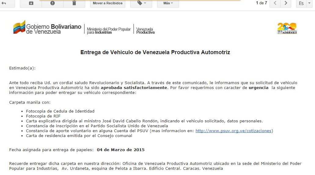 La página de Venezuela Productiva Automotriz fue hackeada a inicios de año