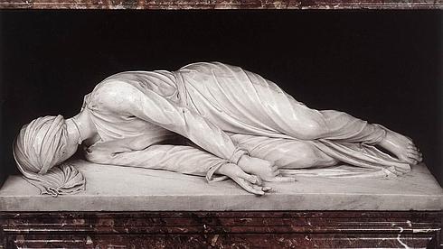 'El martirio de Santa Cecilia', de Stefano Maderno, en la iglesia de Santa Cecilia, en Roma
