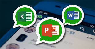 whatsapp word excel power point
