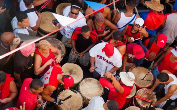 El tambor es el instrumento principal de la fiesta