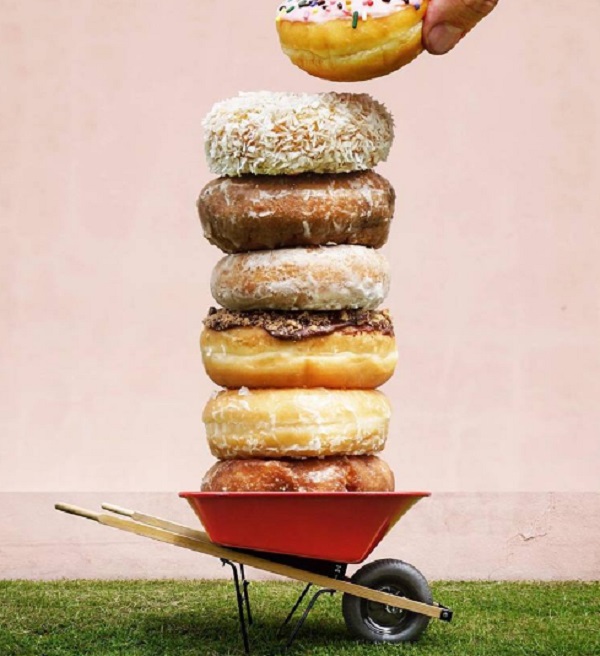 carretilla con Donuts