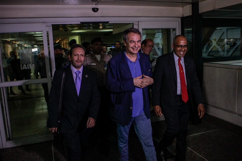 Zpatero llega a Venezuela
