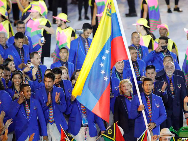 Así desfiló la delegación venezolana