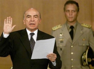 carmona jura como presidente