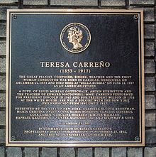 placa Teresa Carreño