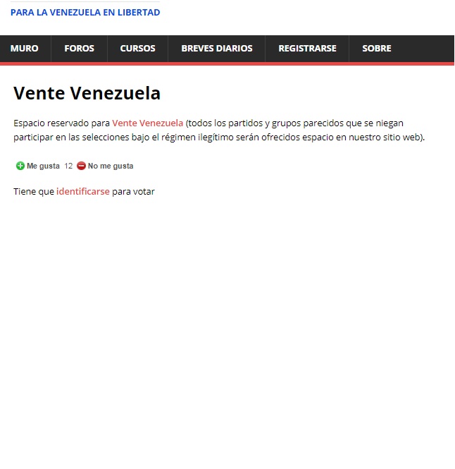 vente venezuela plataforma web fuerza venezuela