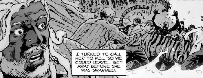 Muerte de Shiva en el cómic de The Walking Dead