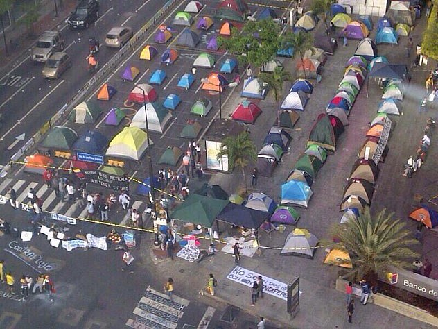 Foto aérea de campamento Chacao