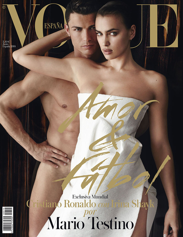 Portada de Vogue Crisitiano Ronaldo e Irina