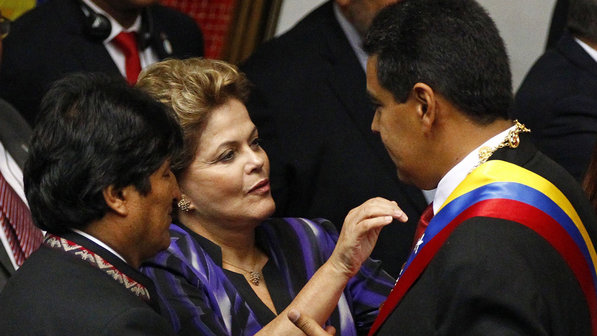 Dilma Rouseff y Nicolás Maduro