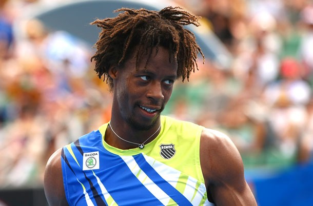 Tenista Gaël Monfils, en la cancha