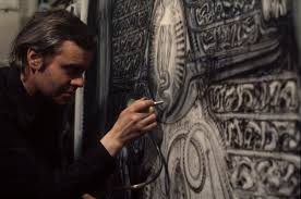 Hans Ruedi Giger creando en su taller