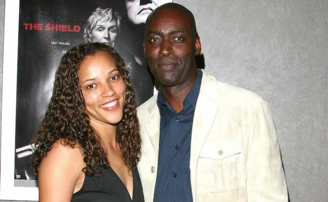 Michael Jace con su esposa