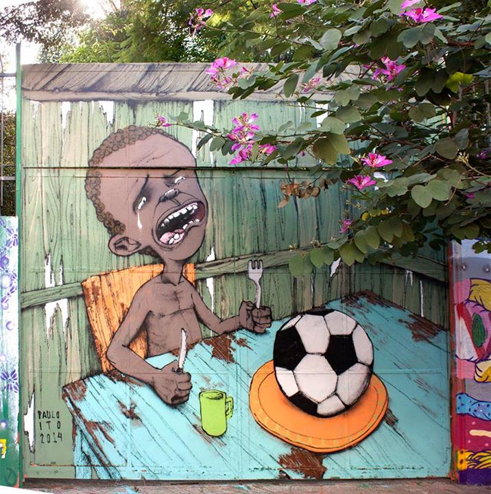 Mural de Sao Paulo, convertido en un viral del mundial