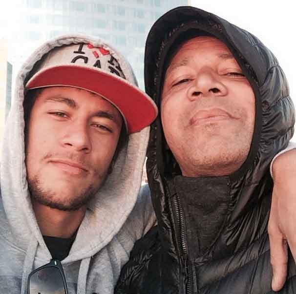 Neymar con su padre