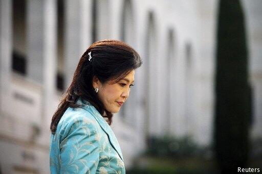 Primera Ministra tailandesa al momento de su destitución
