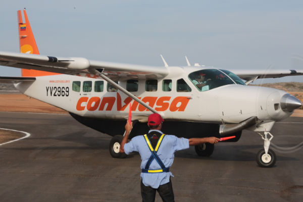 vuelo a Canaima con aviones Caravan