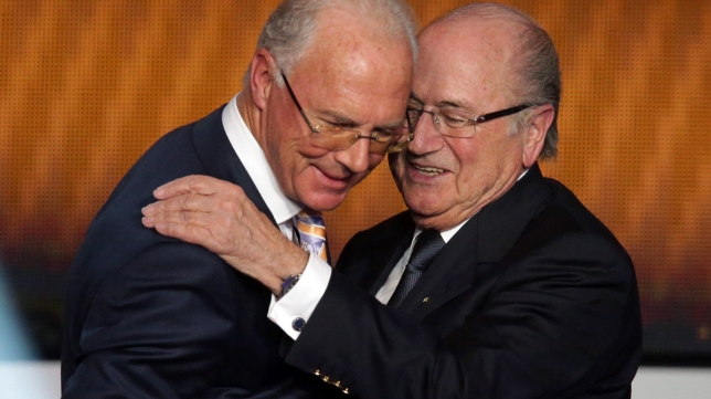 FIFA: Franz Beckenbauer y Joseph Blatter