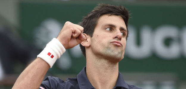 Novak Djokovic , decretando su triunfo