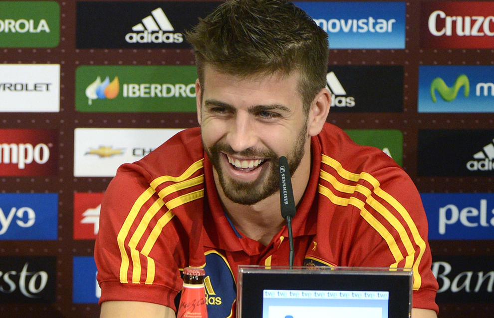 Gerard Piqué en rueda de prensa