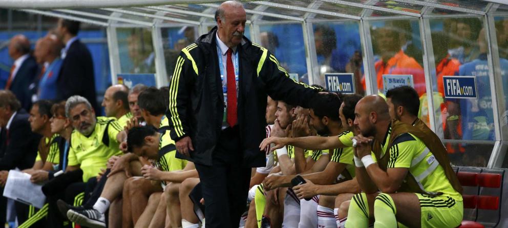 Vicente del Bosque en el banquillo