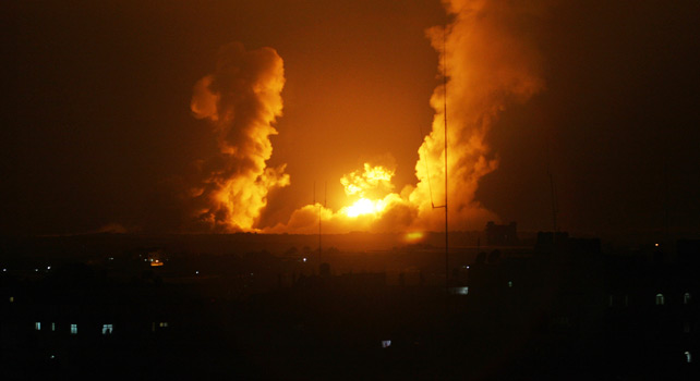 Gaza: Bombardeo israelí sobre Hebrón