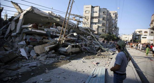 Gaza: Barrio bombardeado