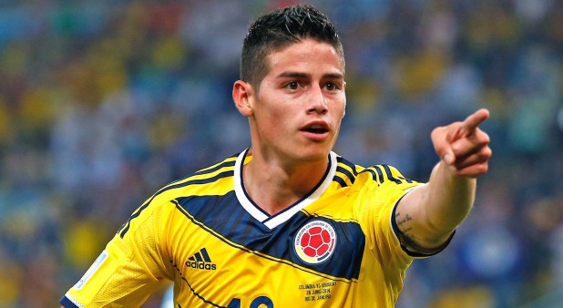 James Rodríguez tras anotar un gol