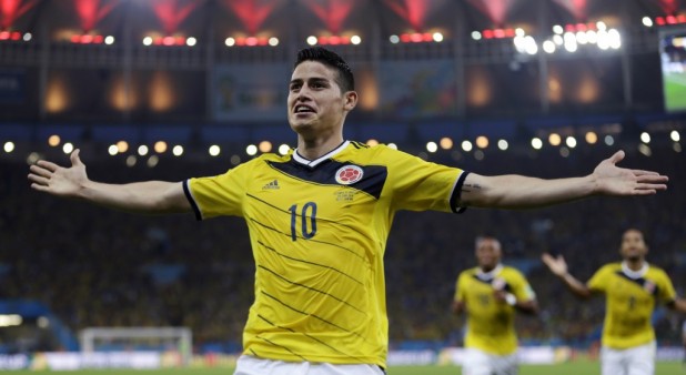 James Rodríguez celebra gol