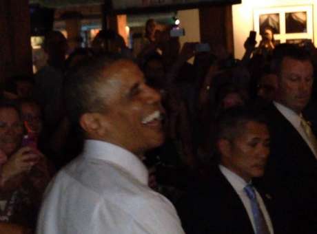 Barack Obama: Sonriendo en Colorado