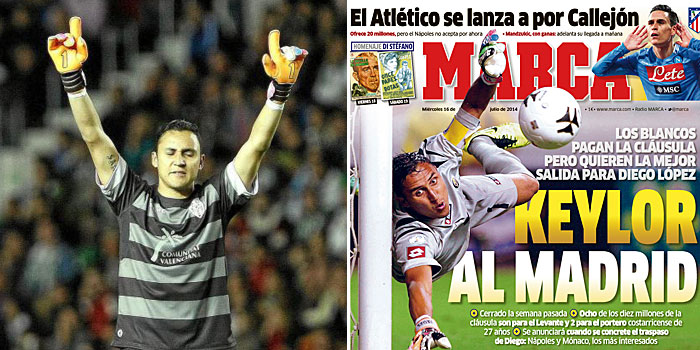 Keylor Navas: Portada de Marca