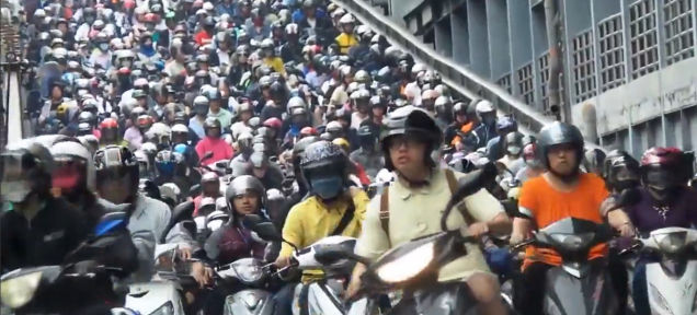 Motorizados en Taiwan