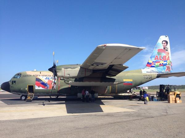 Hércules de la Fuerza Aérea Venezolana para Palestina