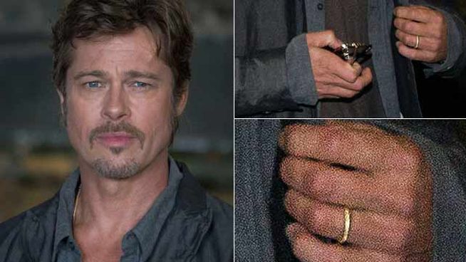 Brad Pitt y su anillo de casado