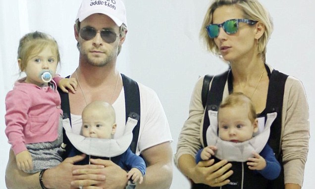 Chris Hemsworth y su familia