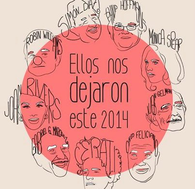 Estrellas que nos dejaron en 2014