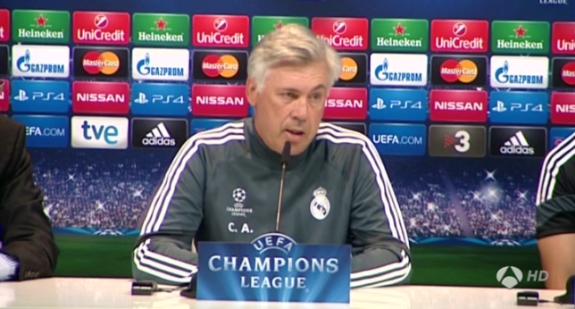 Carlo Ancelotti técnico del Real Madrid rueda de prensa