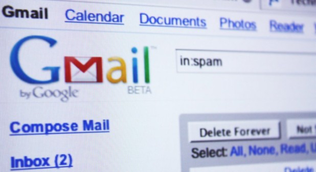 Captura de pantalla con gmail