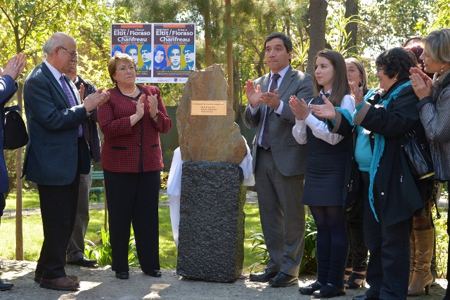 Presidenta Bachelet homenje victimas del Golpe Militar