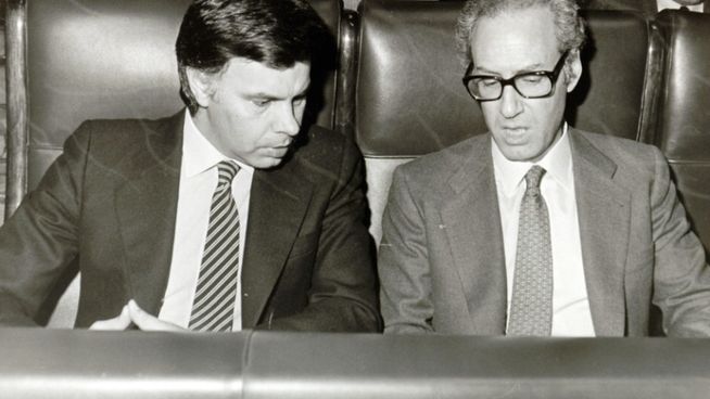 Felipe González y Miguel Boyer