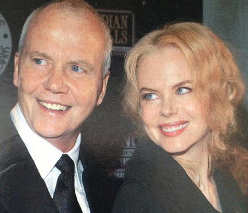 Nicole Kidman con su padre Tony Kidman