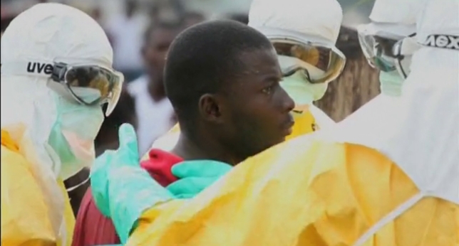 Paciente con ébola de Liberia