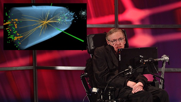 Científico británico Sthepen Hawking en una conferencia