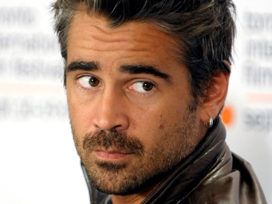 Close up actor Colin Farrell