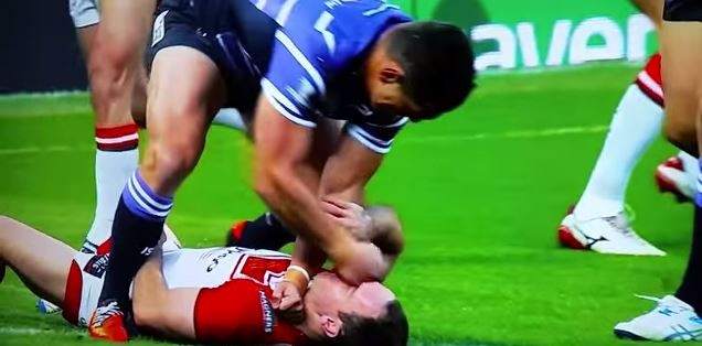 Pelea en el rugby británicô