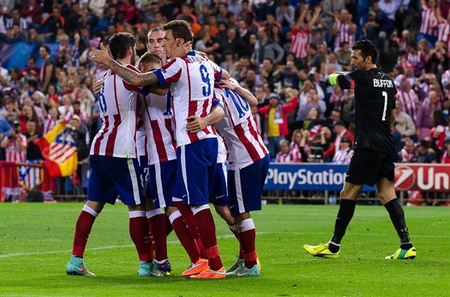 Atlético de Madrid celebra gol