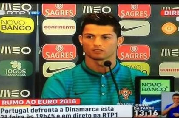 Cristiano Ronaldo en Rueda de Prensa