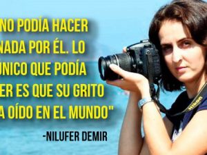 La valiente periodista, Nilufer Demir es la autora de la foto